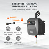 Pressure Washer G20 Pro, 2500 PSI 2.2 GPM, 180° Wall Mounted Power Washer, Auto-retract with 65FT Hose Reel, 5 Nozzles for Floor/Cars/Fences/Patios, Dark Silver image 4