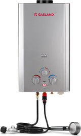 Portable Tankless Water Heater, Outdoors 6L 1.58GPM Propane Water Heater for RV Camping, Overheating Protection image 2