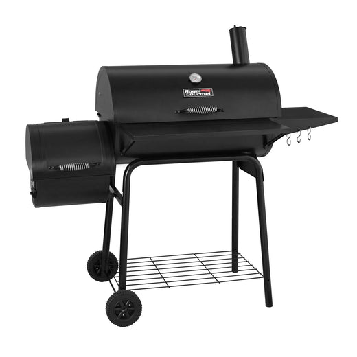 Gourmet 30" BBQ Charcoal Grill and Offset Smoker