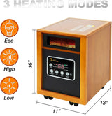 Dr Infrared Heater Portable Space Heater, Original, 1500-Watt, Cherry (Pack of 1) image 3
