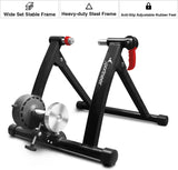Bike Trainer Stand Indoor Riding - Sportneer Magnetic Stationary Bicycle Exercise Stand with Noise Reduction Wheel, 6 Resistance Adjustable image 2