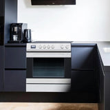Front Control Electric Range Oven with 5 Cooktop Elements with 6 Cooking Power Options, Freestanding Oven, 5.0 cu. ft. Capacity Stainless Steel image 4