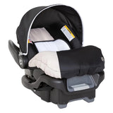 Car seat belt-style travel set for babies, equipped with a safety belt and additional comfort cover, suitable for babies weighing no more than 35 pounds. 2 sets, khaki color image 2