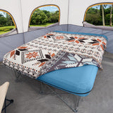 Foldable camping bed, equipped with an inflatable mattress and a portable bag, suitable for outdoor trips, camping, and beach vacations (excluding the inflatable pump) image 4
