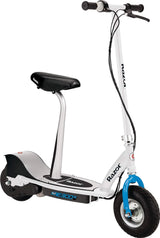 An electric scooter suitable for children over 13 years old - 9-inch inflatable tires, detachable seat, maximum speed of 15 miles per hour, maximum riding time of up to 40 minutes, suitable for users weighing no more than 220 pounds. image 4