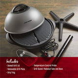 George Foreman Silver 12 Servings Upto 15 Electric Grill image 3