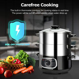 8.5 Qt Electric Stainless Steel Food Steamer image 4