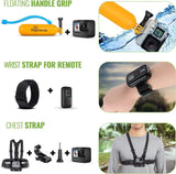 Equipped with a 50-piece accessory kit, 2 spare batteries and a 64GB memory card - a waterproof action camera - 5.3K HDR, 27 million pixels of photos, 1/1.9-inch sensor, live streaming function, webcam, and shake-proof function image 3