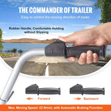 Electric trailer car, with a towing force of 5000 pounds, equipped with a 12-volt 350-watt trailer control wheel that can move at a speed of 22 feet per minute, featuring an adjustable height range from 12 inches to 24.8 inches, and equipped with 8-i image 3