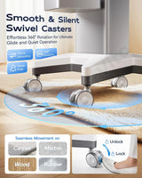 Medical Utility Cart with 4 Swivel Wheels, 100 lbs Capacity for PSP10/PSP15 Shockwave Machines, Beauty, Medical, Office & Home Use Equipment, 15.7x17.3 in Non-Slip Platform & Gel Tray image 2