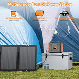 Solar Generator with Panel, 300W Portable Power Station with Solar Panel 40W, 110V Pure Sine Wave AC Outlet Electric Generator for Home Use Outdoor RV Camping image 4