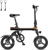 EB3 Electric Bike Adults 21mph, 500W Peak Motor, 270Wh Battery, Rear Suspension, 3 Levels Assist, 14" Folding Ebike for Adults and Teens, Complies to UL2849 image 4
