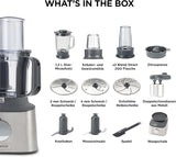 Multifunctional compact food processor, with built-in scale, equipped with 11 accessories, designed small yet powerful. image 2