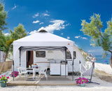 Outdoor retractable sunshade tent (10x10) camping sun shelter series, grey version image 2