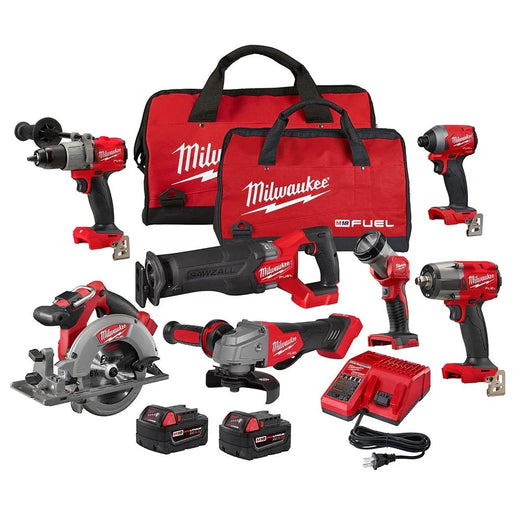 18V M18 Lithium-Ion Brushless Cordless 7-Tool Combo Kit 5.0 Ah