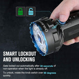 2 rechargeable handheld flashlights with 14000 lumens ultra-bright light and 3 times built-in battery pack for home, outdoor and emergency use. image 4