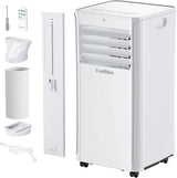8500 BTU Portable Air Conditioners Cool Up to 360 Sq.Ft,3 IN 1 portable ac unit with Remote Control/LED Display/24Hrs Timer/Window Installation Kit & Screwdriver,White image 3