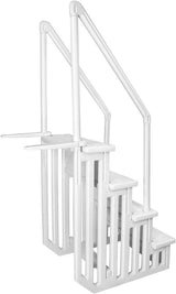 Deluxe Above-Ground Pool Ladder A-Frame Swimming Non-Sliip Step Ladder, White image 2