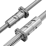 750 mm C5 ball screw with end-mounted bearing nut cover image 2