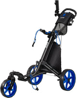 360-degree rotating front wheel golf cart, with opening and closing taking only one second - built-in free sunshade stand