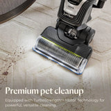 Pet hair remover vacuum cleaner, equipped with an automatic cleaning brush wheel, HEPA filter device, a powerful pet hair collection function with a turbo brush rotating tool, as well as a dust removal brush with lighting and a gap cleaning tool. image 2
