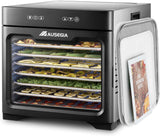 Commercial Large 12 Trays Food Dehydrator, Usable Area up to 22.67ft², 1200W Full Stainless Steel Dryer Machine, up to 190℉ Temperature, for Meat, Fruit, Veggies, Beef, Herbs, Pet Foods