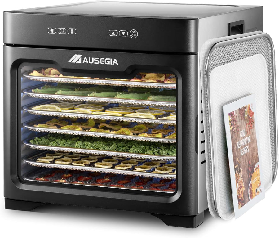 Commercial Large 12 Trays Food Dehydrator, Usable Area up to 22.67ft², 1200W Full Stainless Steel Dryer Machine, up to 190℉ Temperature, for Meat, Fruit, Veggies, Beef, Herbs, Pet Foods