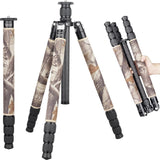 Super professional bracket, with low center of gravity, featuring low gravity effect, 360-degree rotating panoramic spherical connector, and green camouflage leg covers, suitable for digital single-lens reflex cameras. image 4