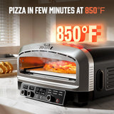 BIG HORN 14" Electric Pizza Oven, Countertop, Stainless Steel image 2
