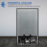 Ivation 101-Bottle Wine Cellar, Freestanding Mini Fridge - Stainless Steel image 5