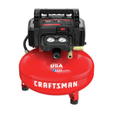Craftsman 6 Gallon Pancake Air Compressor, Oil-Free, 150 PSI, Portable with Accessory Kit image 2