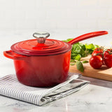 20-piece Signature Cast Iron Cookware Set,10.25 Skillet,1.75-quart Saucepan with Lid image 4