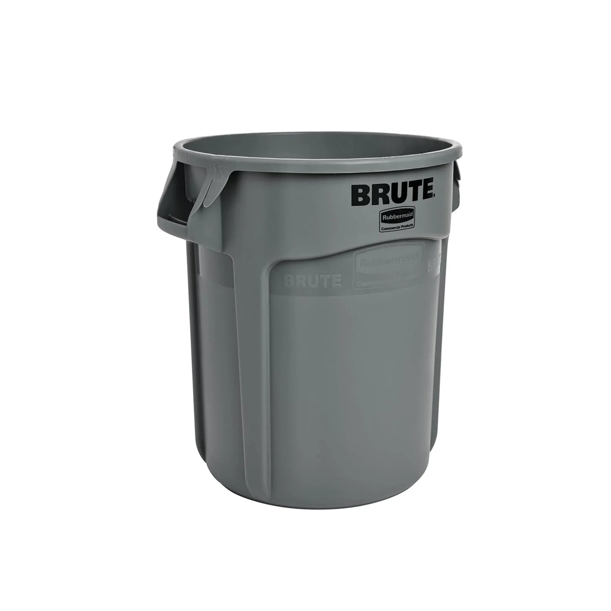 Heavy-duty round trash can / dumpster, 20-gallon capacity, white, suitable for outdoor garbage containers in places such as garden workers / construction workers / restaurants / backyards / offices / warehouses, 6 pieces per set.