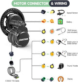 Torque Sensor Tong-Sheng TSDZ8 Mid Drive Motor Kit - 48V 750W Electric Bike Conversion Kit with EKD01 Display and Battery Optional, Compatible with BB 68-73MM Mountain/Road Bikes image 2