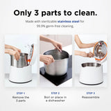 Carepod 31S Stainless Steel Humidifier, 1Gal/4L, Quiet, Filter-Free image 3