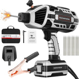 Portable Electric Welding Machine,110V Portable Welder Handheld with IGBT Inverter 5 Variable Current Adjustment,Portable ARC Welder Gun, Fits for 3/32" Wire Rods (Grey)