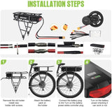 Ebike Battery 48V 17.5AH Lithium ion Rear Rack Battery for BAFANG/Voilamart/PEXMOR/AW 48V200W-1000W Ebike Kit,48V E Bike Batteries with Luggage Rack,Taillight,30A BMS,3A Fast Charger & Safety Lock image 3