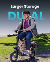 Electric Scooter with Large Basket, 550W Motor image 2