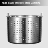 Outdoor Cooking Crawfish Seafood Boil Pot - Stainless Steel Stock Pot with Strainer Basket for Lobster Crab Boil and Shrimp Boil,17.8in/100 quart/25 Gallon image 2