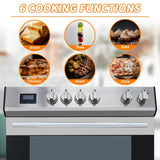 Front Control Electric Range Oven with 5 Cooktop Elements with 6 Cooking Power Options, Freestanding Oven, 5.0 cu. ft. Capacity Stainless Steel image 2