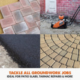Electric Compactor Plate - Ideal For Levelling Pavement, Artificial Turf Ground Preparation, Patio, Blockwork, Sand, Soil & More image 3
