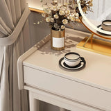 Makeup Vanity Desk with Drawers with Cushioned Stool Modern Vanity Desk Bedroom Vanity Set with Detachable Mirror and Makeup Box for Bedroom Girls Women image 2