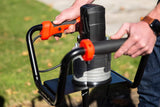 1500W industrial trenching machine enclosure features a soil excavation power head, including a 6-inch digging auger bit kit image 4