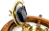 High-end home decoration clock - Sailboat copper hatches and rudder for navigation | Luxury office decorations | Wall decorations | Birthday gifts image 4
