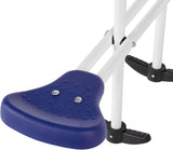 Recreation Blue Ridge Backyard Playground Set Sturdy Metal A Frame Swing with Chain Covers, Glider, Trapeze, 2 Swings, and Slide, Multicolor image 4
