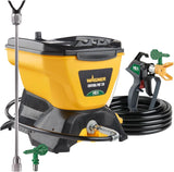Spray gun kit, high-efficiency airless sprayer, low overspray, equipped with a 12-inch extension rod, suitable for large projects, with 515 and 413 type nozzles, yellow in color. image 4