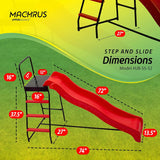 Trampoline Step N Slide | Fun Indoor & Outdoor Ladder and Wave Slide Set – Perfect for Round or Rectangle Trampolines with or Without Net image 3