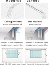 Electric Smart Curtains System, Automatic Curtain Opener, Motorized Curtains Rod with Remote, Compatible with Alexa/Google Home/Tuya App (Up to 204inches) image 3