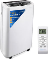 10,000 BTU Portable Air Conditioner– 4-in-1 AC Unit w/Cooling, Dehumidifier, Heater, & Fan– Includes Remote Control, Window Mount Kit, Quiet Operation, 24-Hour Timer image 2
