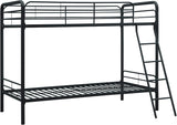 DHP Dusty Twin Over Full Metal Bunk Bed, Off White image 4
